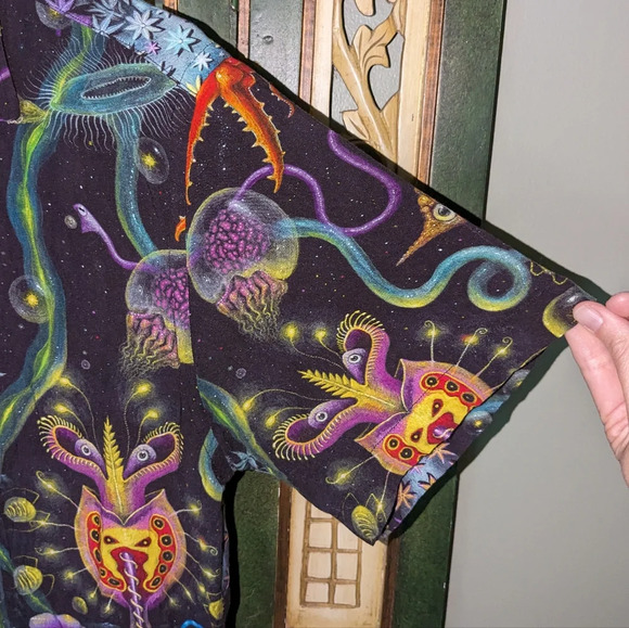 R.S. CONNETT SS Button-Down Shirt, Black, Size S - Picture 4 of 7